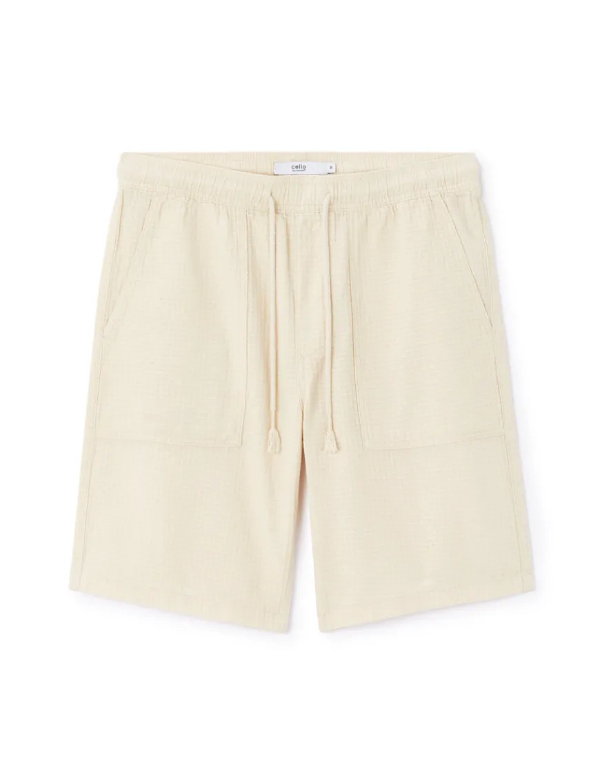 Celio Bermuda 100% coton - écru^Homme Shorts Et Bermudas|Shorts Et Bermudas