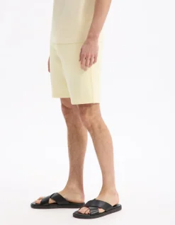 Celio Bermuda 100% coton - jaune^Homme Shorts Et Bermudas|Shorts Et Bermudas