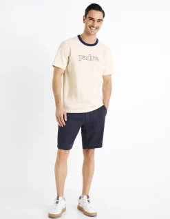 Celio Bermuda 100% lin - marine^Homme Shorts Et Bermudas|Shorts Et Bermudas