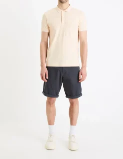 Celio Bermuda chino en coton stretch - marine^Homme Shorts Et Bermudas|Shorts Et Bermudas