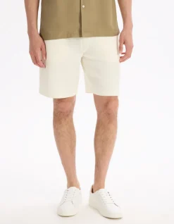 Celio Bermuda coton mélangé - beige^Homme Shorts Et Bermudas|Shorts Et Bermudas