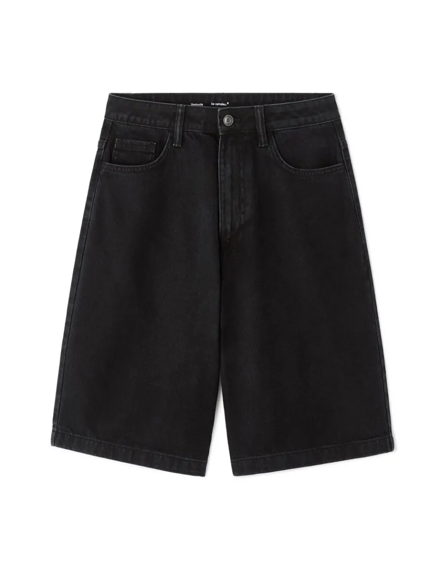 Celio Bermuda en denim - noir^Femme Jupes & Shorts