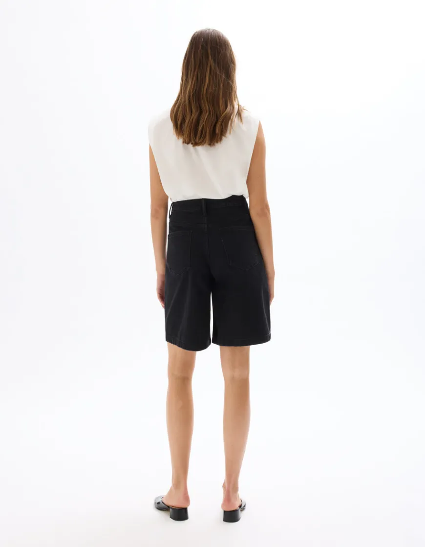 Celio Bermuda en denim - noir^Femme Jupes & Shorts