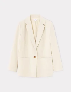 Celio Blazer à poches plaquées - beige^Femme Les Tailleurs|Vestes & Blazers
