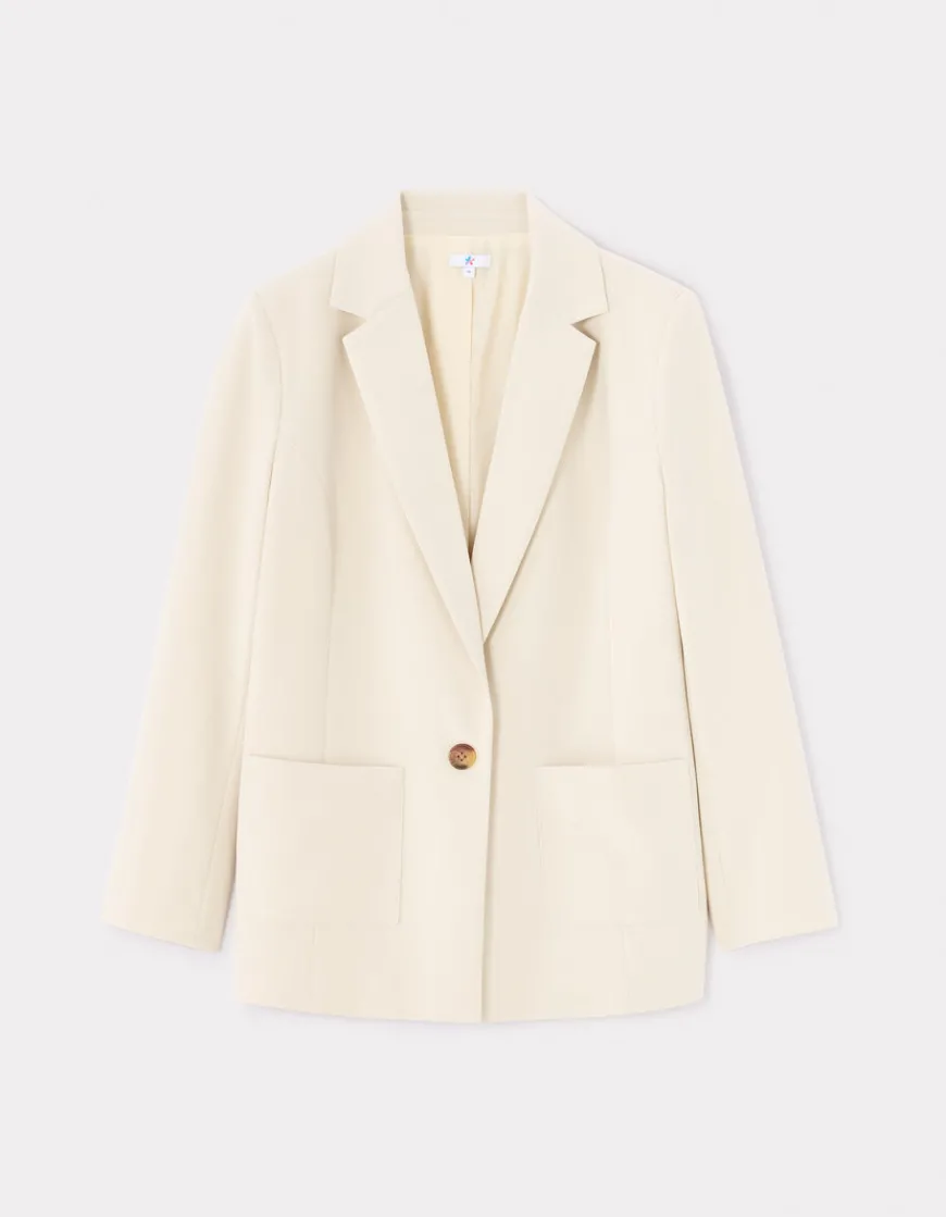 Celio Blazer à poches plaquées - beige^Femme Les Tailleurs|Vestes & Blazers