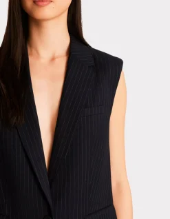 Celio Blazer sans manches à rayures -^Femme Les Tailleurs|Vestes & Blazers
