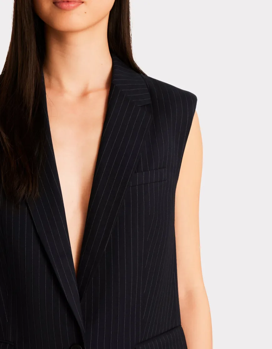 Celio Blazer sans manches à rayures -^Femme Les Tailleurs|Vestes & Blazers