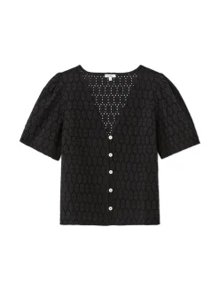 Celio Blouse boutonnée en broderie anglaise -^Femme Les Meilleures Ventes|Les Ensembles