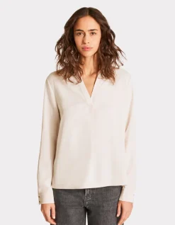 Celio Blouse en satin lourd - beige^Femme Les Essentiels Aux Meilleurs Prix|Chemises & Blouses