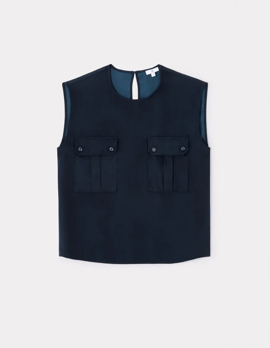 Celio Blouse en satin sans manches -^Femme Les Meilleures Ventes|Chemises & Blouses