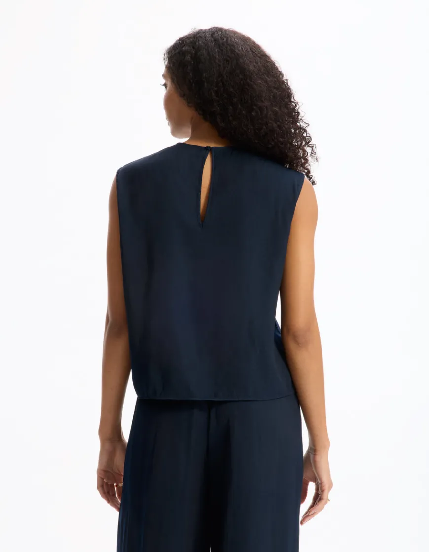 Celio Blouse en satin sans manches -^Femme Les Meilleures Ventes|Chemises & Blouses