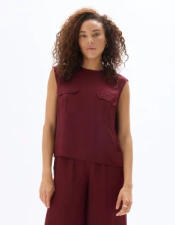 Celio Blouse satiné sans manches -^Femme Chemises & Blouses|Les Ensembles