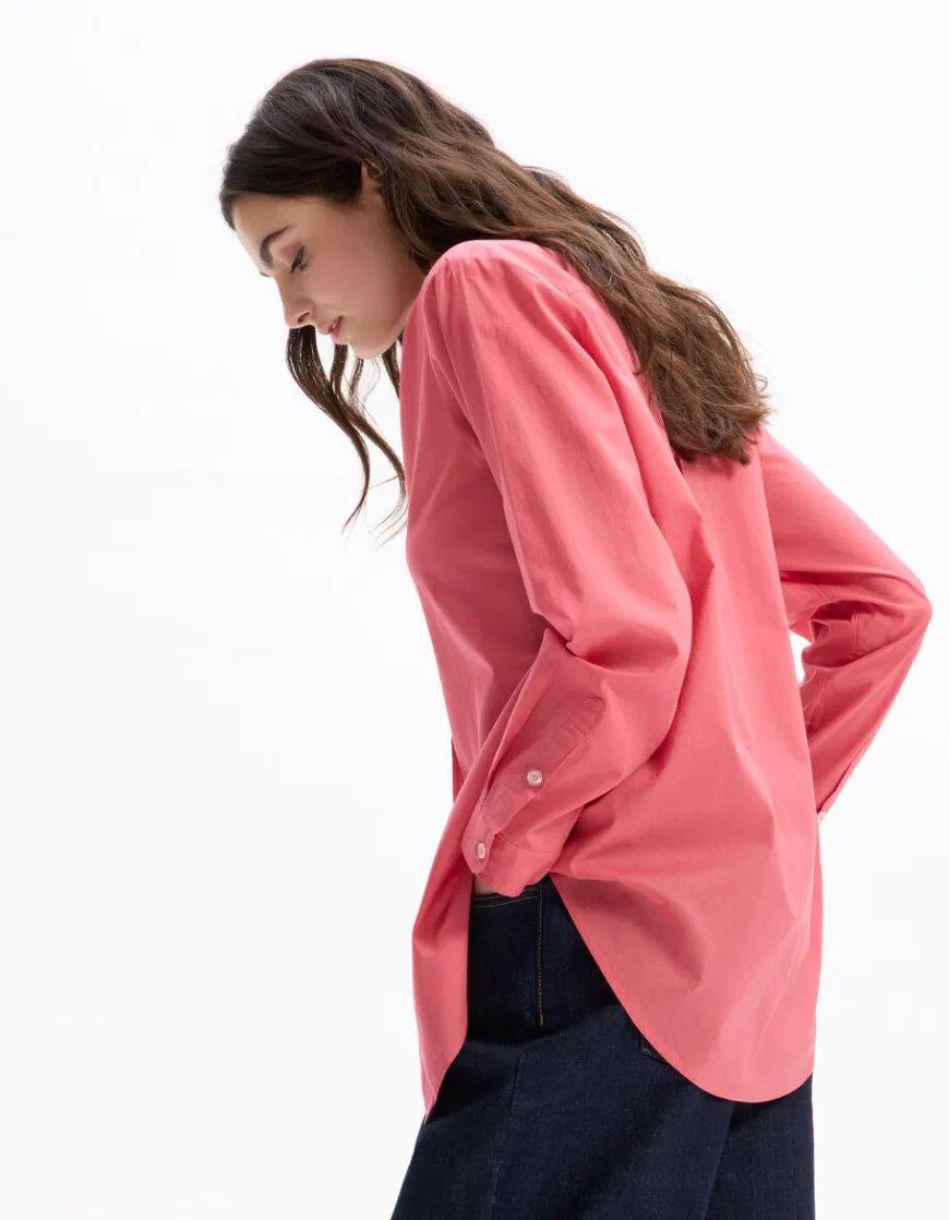 Celio blouse voile de coton - rose^Femme Chemises & Blouses