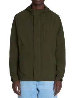Celio Blouson à capuche - kaki^Homme Blousons|Vestes
