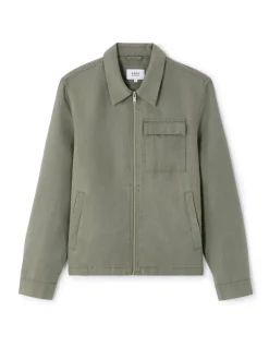 Celio Blouson col chemise en lin et coton -^Homme Blousons|Vestes