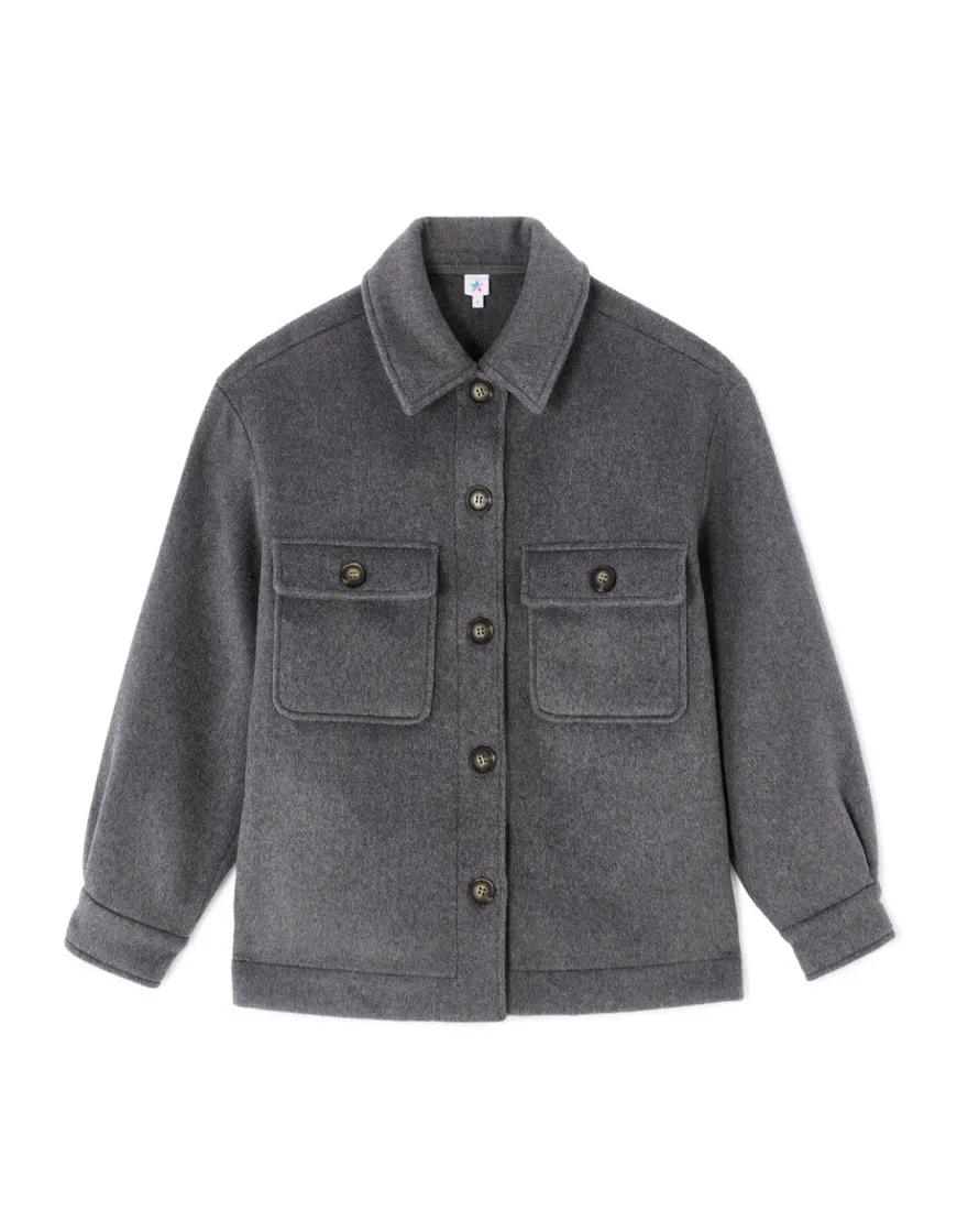 Celio Blouson duveteux col chemise -^Femme Manteaux
