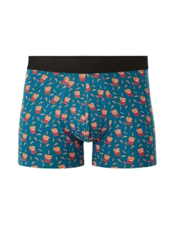 Celio Boxer à motifs - bleu^Homme Boxers