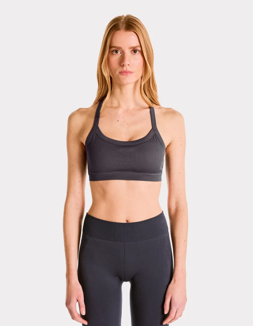 Celio Brassière sans coutures à fines bretelles - gris^Femme Sportswear|Loungewear