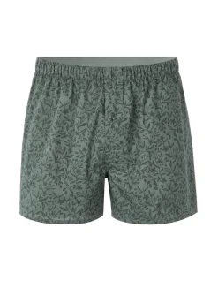Celio Caleçon 100% coton à motifs végétaux - vert clair^Homme Caleçons