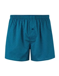 Celio Caleçon 100% coton à pois - bleu^Homme Caleçons