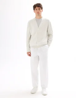 Celio Cardigan 100% coton - blanc^Homme Pulls|Gilets Et Cardigans