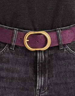 Celio Ceinture en cuir colorée - violet^Femme Ceintures