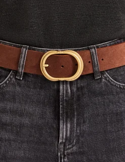 Celio Ceinture en cuir colorée - marron^Femme Ceintures