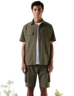 Celio Chamonix-Mont-Blanc - Chemise kaki^Homme Collabs