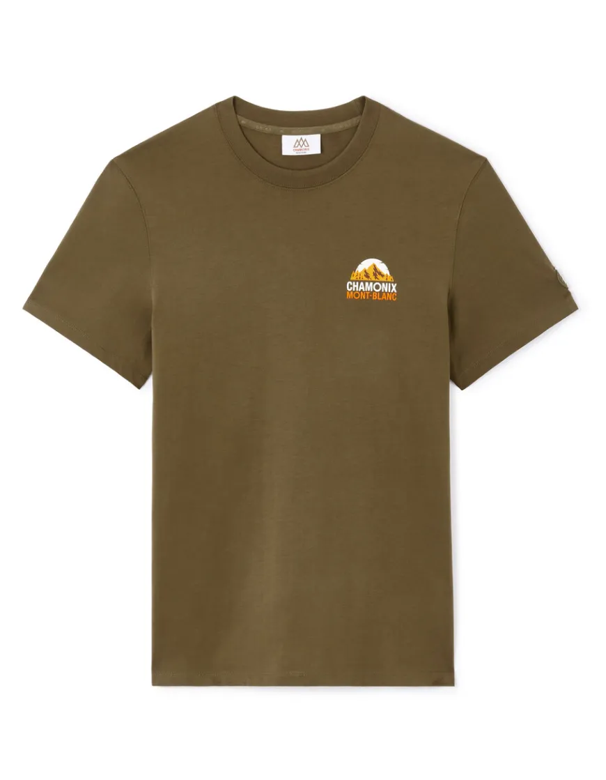 Celio Chamonix-Mont-Blanc - T-shirt kaki^Homme T-Shirts|Collabs