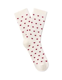 Celio Chaussettes courtes avec coeur - écru^Femme Chaussettes