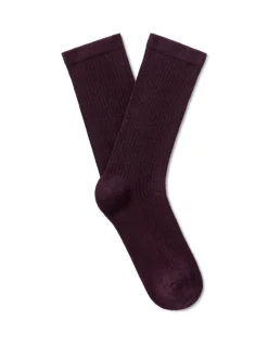 Celio Chaussettes courtes côtelées - marron^Femme Chaussettes