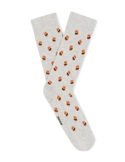 Celio Chaussettes hautes sport en en coton stretch - gris chiné^Homme Chaussettes