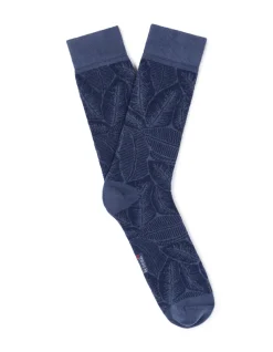 Celio Chaussettes hautes sport en coton stretch - bleu^Homme Chaussettes