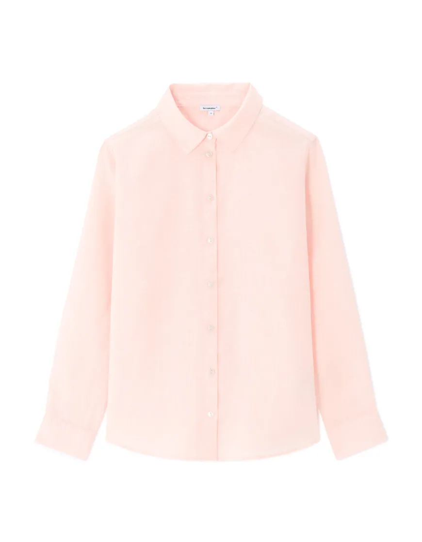 Celio Chemise 100% Lin - rose^Femme Chemises & Blouses|Collection Lin