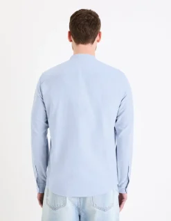 Celio Chemise col mao regular en coton oxford -^Homme Chemises