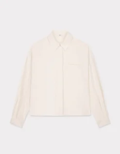 Celio Chemise courte en satin - écru^Femme Chemises & Blouses