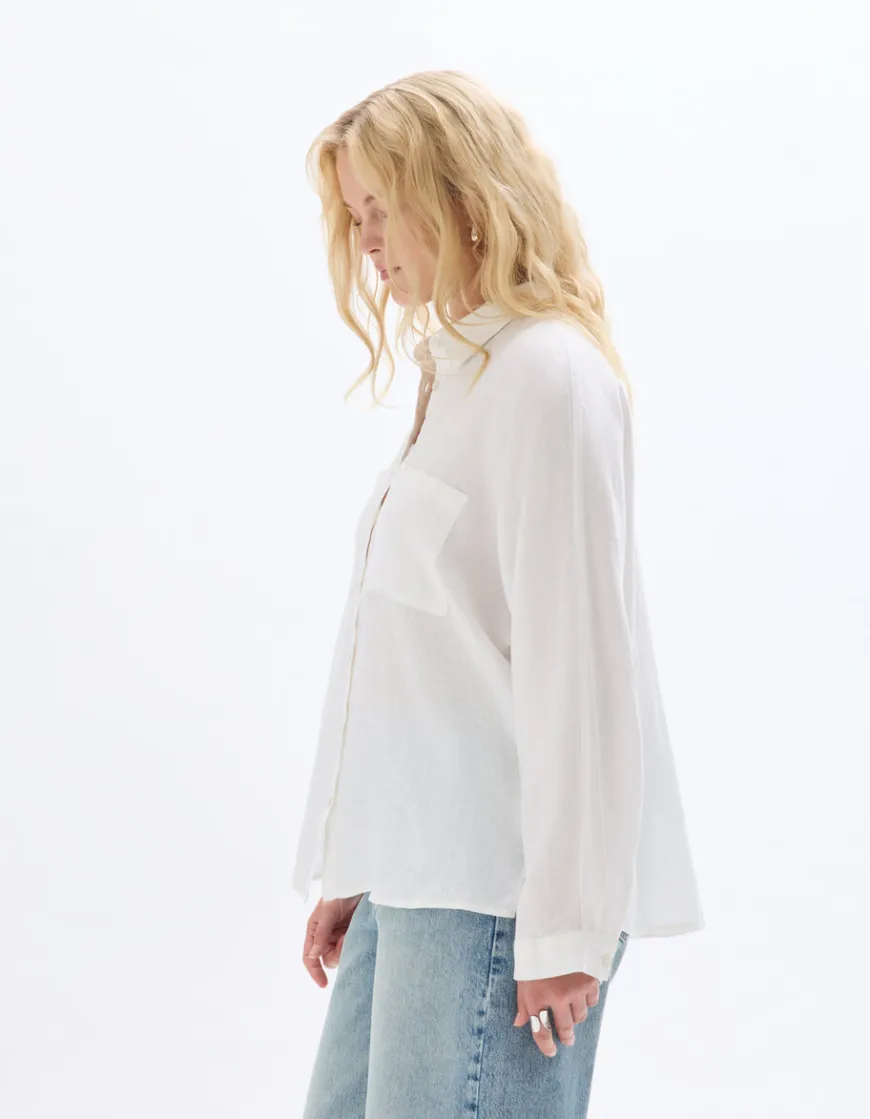 Celio Chemise en lin oversize -^Femme Chemises & Blouses|Collection Lin