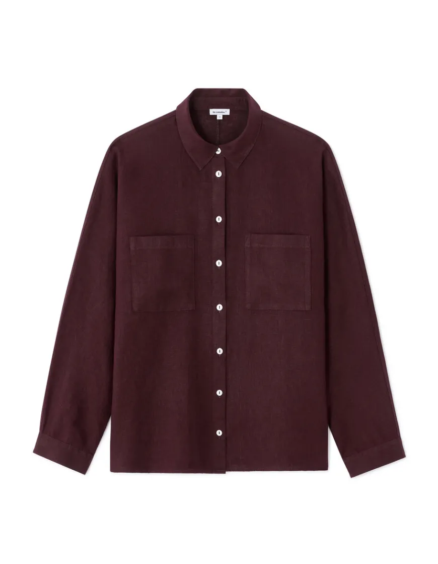 Celio Chemise en lin oversize -^Femme Chemises & Blouses|Collection Lin