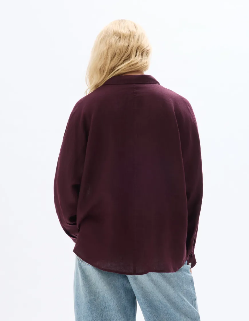 Celio Chemise en lin oversize -^Femme Chemises & Blouses|Collection Lin