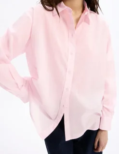 Celio Chemise en voile de coton - rose^Femme Chemises & Blouses