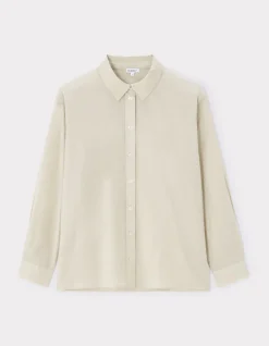 Celio Chemise en voile de coton - gris^Femme Chemises & Blouses