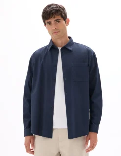 Celio Chemise loose unie 100% coton -^Homme Chemises