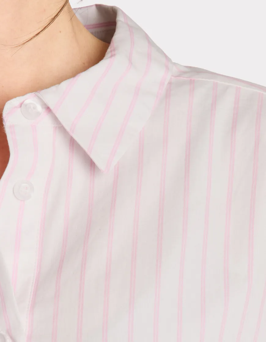 Celio Chemise rayée avec ouverture coté - rose^Femme Chemises & Blouses