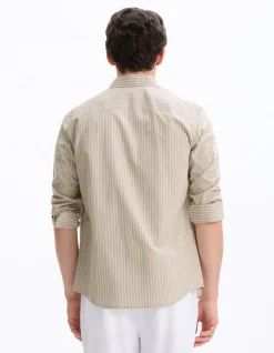 Celio Chemise regular à rayure 100% coton -^Homme Chemises