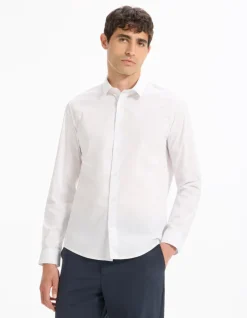 Celio Chemise regular en coton stretch -^Homme Chemises|Chemises Habillées