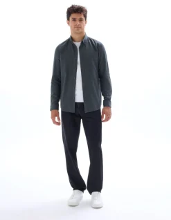 Celio Chemise regular en flanelle - vert foncé^Homme Chemises
