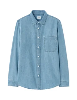 Celio Chemise regular en jean 100% coton - bleu^Homme Chemises