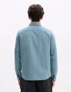 Celio Chemise regular en jean 100% coton - bleu^Homme Chemises