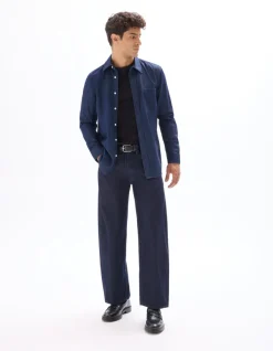 Celio Chemise regular en jean 100% coton - marine^Homme Chemises