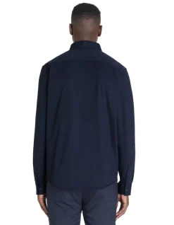 Celio Chemise regular en jersey col français - marine^Homme Chemises